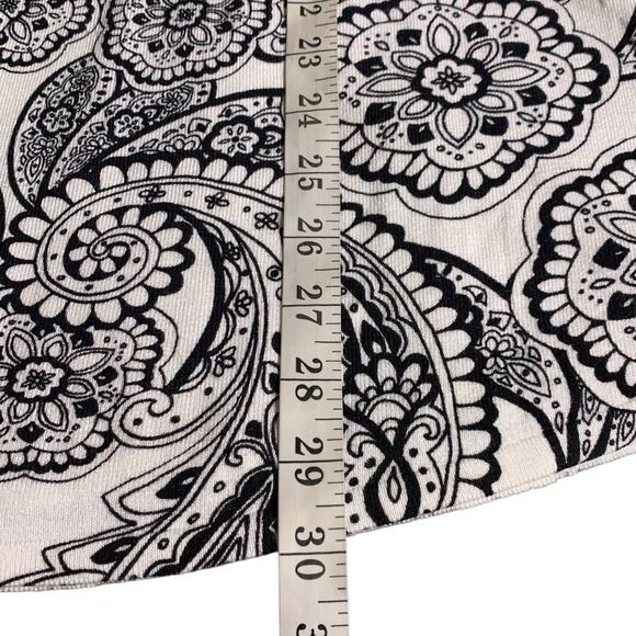 NWT Chico's Sweater Women's Sz 4 (2X) Pullover Monochrome Line Paisley Boat Neck - Picture 8 of 8